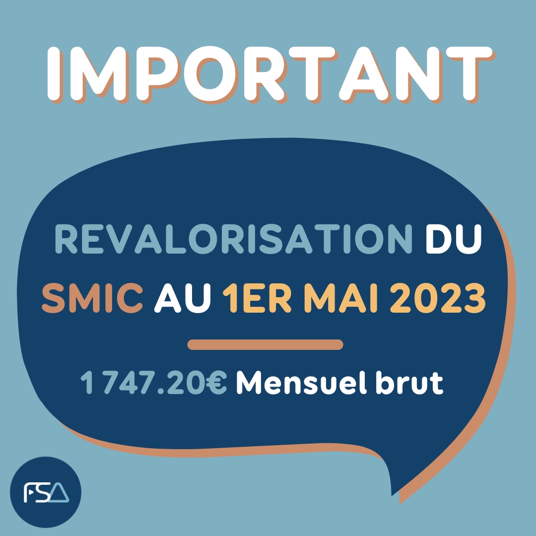 Slide Revalorisation du SMIC au 1er mai 2023 :