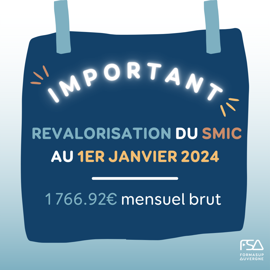 Slide Revalorisation du SMIC au 1er JANVIER 2024